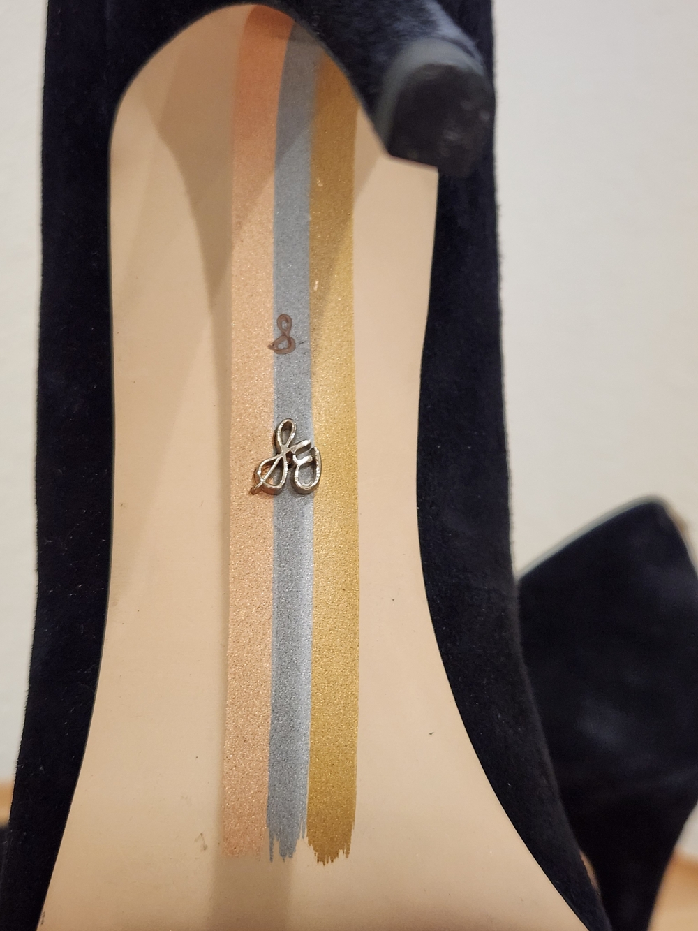 Sam Edelman Black Suede Pointed Toe Pumps - Picture 7 of 9